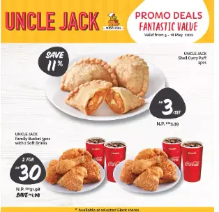 Uncle Jack Snacks Menu Prices